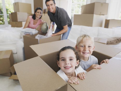 Packing supplies and organized boxes for house removals in Richmond