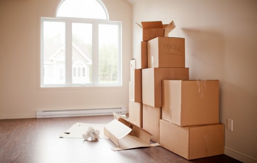 Business relocation team preparing an office move in Richmond