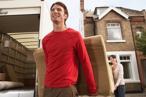 Careful loading of boxes and furniture for a Richmond move