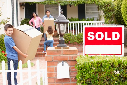 Boxes and furniture ready for same day removals in Richmond